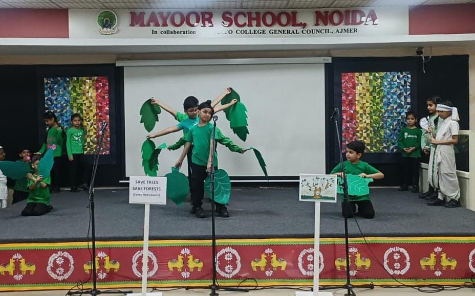 Grade 2B of Mayoor School Noida Speaks for the Trees! 